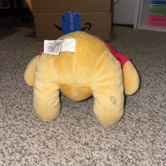 Disney Winnie the Pooh Plush - Red Shirt and Yellow Fur - Picture 3 of 5